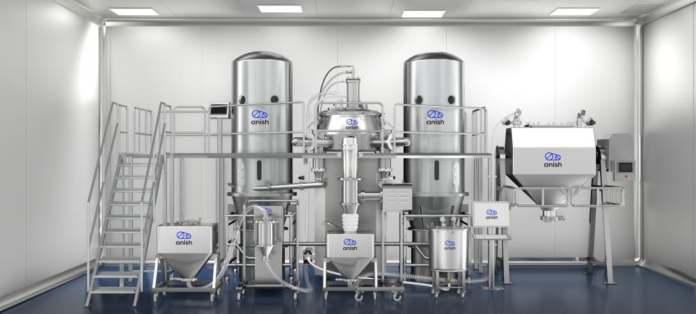 anish smart granulation line - Anish Pharma