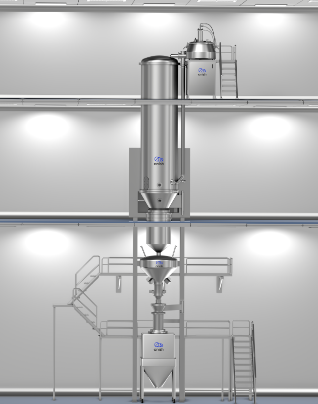 anish vertical granulation line - Anish Pharma